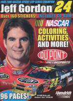 NASCAR JEFF GORDON Coloring Book Stickers CDRom & MORE!  