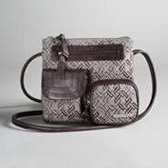 Jaclyn Smith Womens Mini Crossbody Handbag 