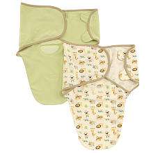   Infant SwaddleMe Organic Cotton 2 Pack Combo   Sage & Zoo (Small