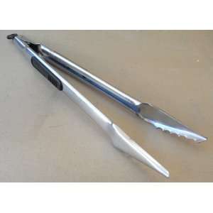   Hoffritz Stainless Steel Kitchen Tongs   17 inches long: Electronics