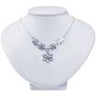 Body Candy Sterling Silver Flat Flower Drop Necklace  18 Inches