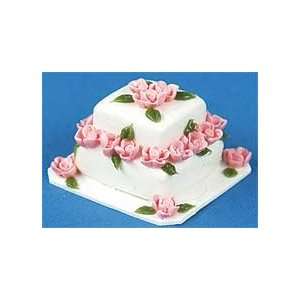    Miniature Two Tier Square Cake sold at Miniatures