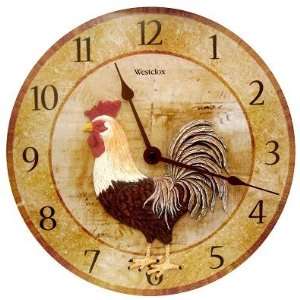  Westclox 74008 11 1/2 3 D Rooster Wall Clock