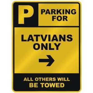   FOR  LATVIAN ONLY  PARKING SIGN COUNTRY LATVIA