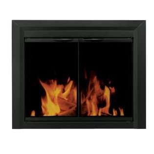 Pleasant Hearth CL 3002 Carlisle Fireplace Glass Door, Black, Large at 