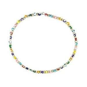 Evil Eye Necklace   Multi Colored:  Home & Kitchen
