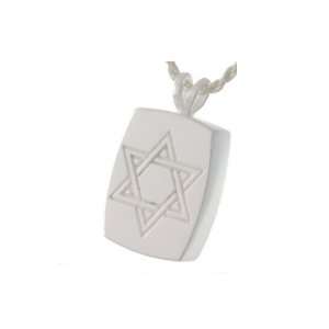    Star of David Cremation Jewelry in Sterling Silver Jewelry