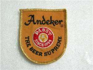 Pabst Andecker The Beer Supreme Patch @@@ Vintage Rare  