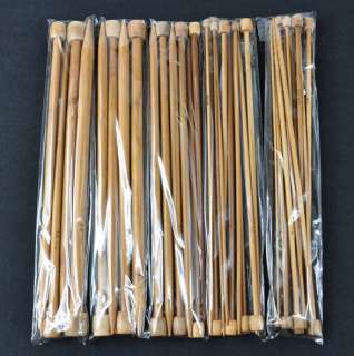 SP carbonized bamboo Knitting needles 25cm 18SZ US 0 15  
