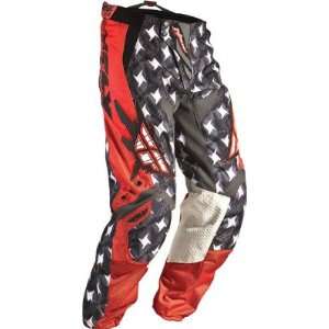  Fly Racing Kinetic Pants , Color: Red/Gray, Size: 28 364 