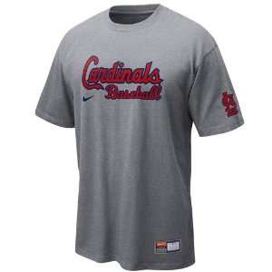 Nike St. Louis Cardinals Ash 2011 MLB Practice T shirt (X Large 