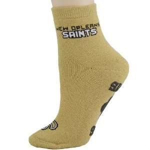  New Orleans Saints Ladies Gold Slipper Socks Sports 