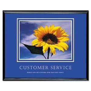   Customer Service Framed Motivational Print, 30 x 24 