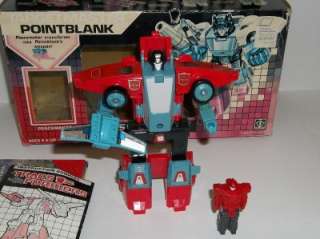 Transformers Original G1 Targetmaster Pointblank Complete w/ Box 