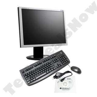 FAST HP P4 DESKTOP COMPUTER PC WINDOWS 7, DVD, CDRW, 19 LCD MONITOR 