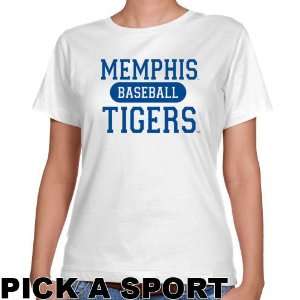 Memphis Tiger Attire : Memphis Tigers Ladies White Custom Sport 