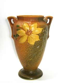 Roseville Pottery Clematis Large Vase  