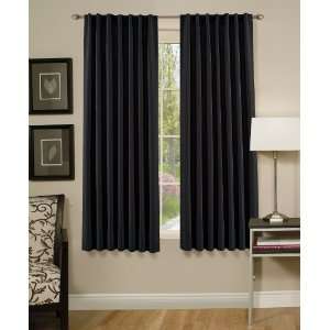  Solid Color Charcoal Thermal Insulated Back Tap Window Curtain 