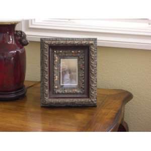  Large Brown and Gold Swirl Picture Frame