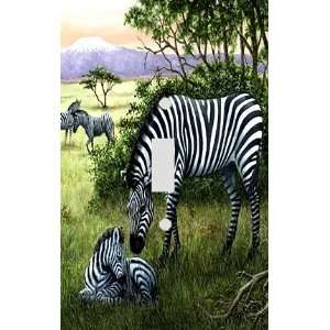  Wild Zebras Decorative Switchplate Cover