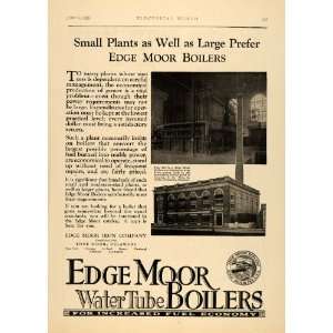 1928 Ad Edge Moor Iron Water Tube Boiler Sumter Plant   Original Print 
