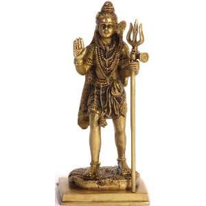 Standing Shiva   Brass Sculpture