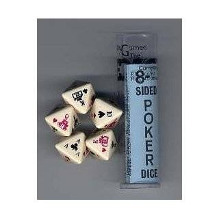  Koplow Games   8 sided Poker Dice Game: Toys & Games