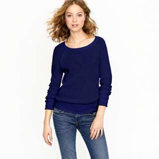 Cotton mesh sweater   crewnecks & boatnecks   Womens sweaters   J 