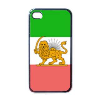 Old Persia Iran Flag Black Case for iphone 4 Persian Iranian  
