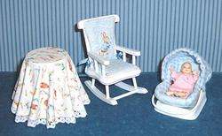 Dollhouse=Miniature=Nursery=Crib Bedding=Peter Rabbit=1  