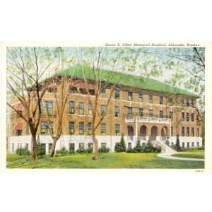   Vintage Postcard   Susan B. Allen Memorial Hospital   Eldorado Kansas