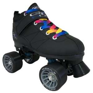  Pacer Mach 5 GTX500 Black Boots with Black Wheels & Rainbow 