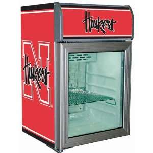    Nebraska Cornhuskers Glass Door Refrigerator