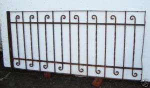 Antique Wrought Iron Panel / Railing 78 x 35.5  