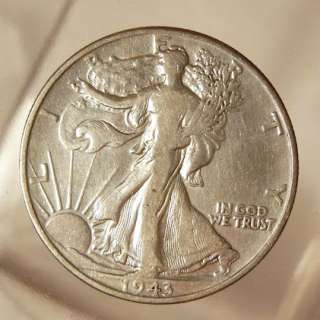 1943 Liberty Walking Silver US Half Dollar  