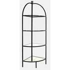   Wrought Iron Corner Bakers Rack   Metal Finish Burnished Copper