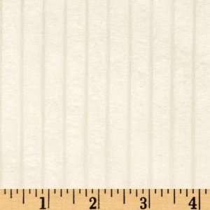  60 Wide Minky Cuddle Corduroy Ivory Fabric By The Yard 