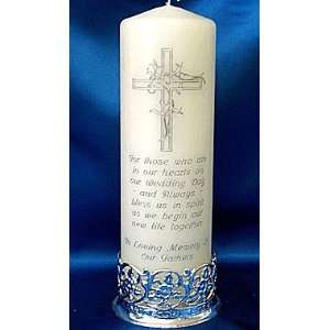  Memorial Candle   Bereavement Cross