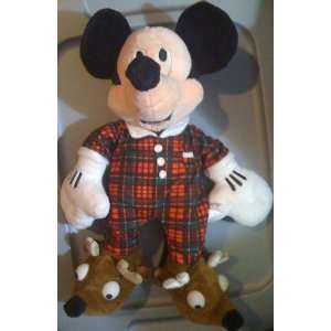  Disney Store 10 Holiday Morning Mickey Mouse Plush 