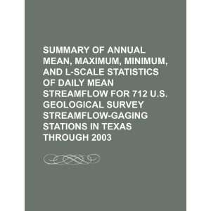   annual mean, maximum, minimum (9781234425456) U.S. Government Books