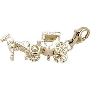   Charms Surrey Charm with Lobster Clasp, Gold Plated Silver Jewelry