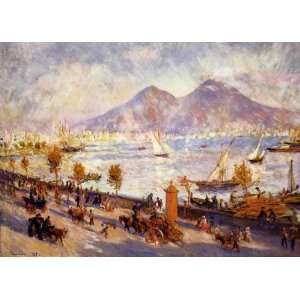 Oil Painting Mount Vesuvius in the Morning Pierre Auguste Renoir Han