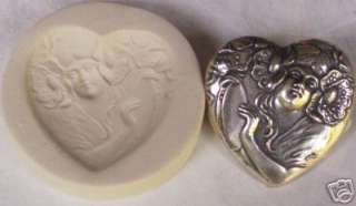 HEART GODDESS ~ CNS polymer clay handmade mold  