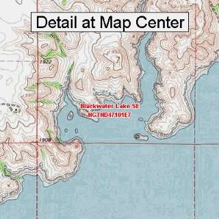  USGS Topographic Quadrangle Map   Blackwater Lake SE 