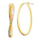 goldia 14k Gold Multi colored Oval Hoop Earrings