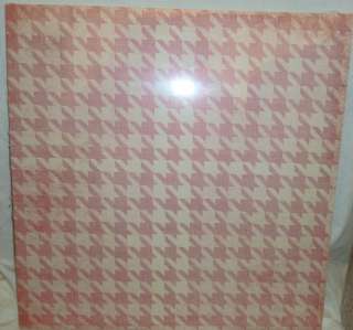 Sweet Pea Pink Houndstooth Scrapbook Paper 12 x 12  4 sheets  