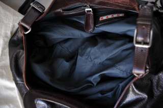MARNI Dark Brown*BALLOON BAG*Leather Handbag Purse+Messenger Strap 