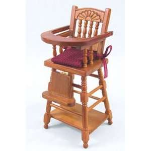   : Working Miniature Cherry Wood High Chair by Heidi Ott: Toys & Games