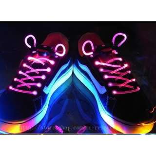 LED Light Up Shoes Shoelaces Flash Glow Stick red  