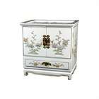 Oriental Furniture White Empress lacquer Jewelry Box